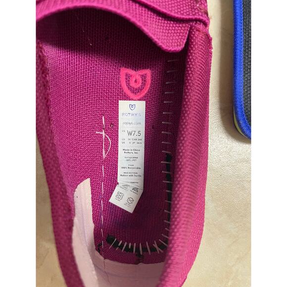 Rothy's women's The Driver loafer Raspberry slip-on size 7.5 - Picture 2 of 9